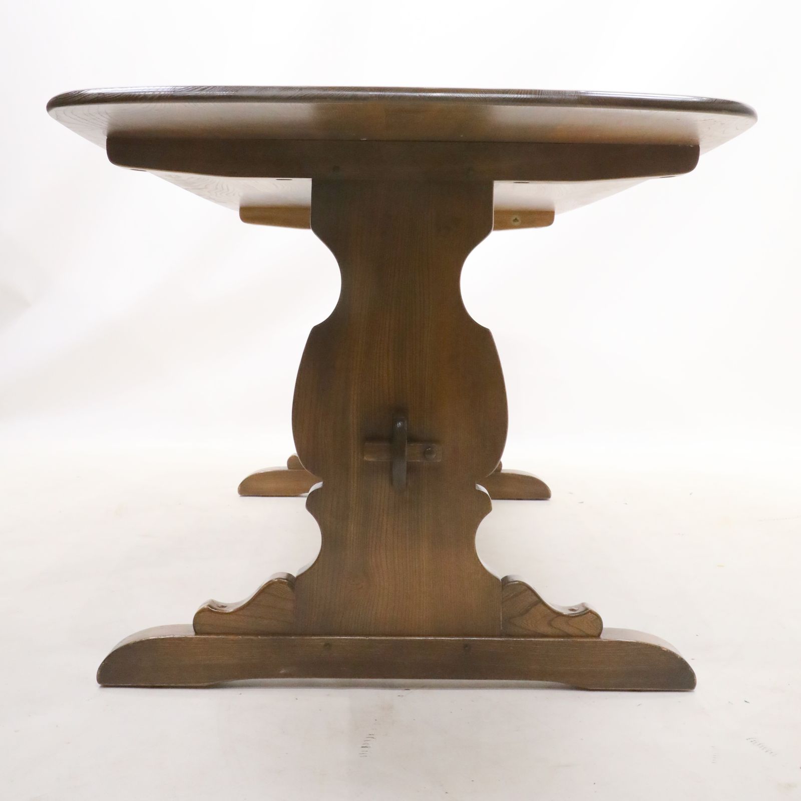 Ercol Elm Dining Table Plank Top Retro Golden Dawn Finish Free Uk Delivery* photo Furniture