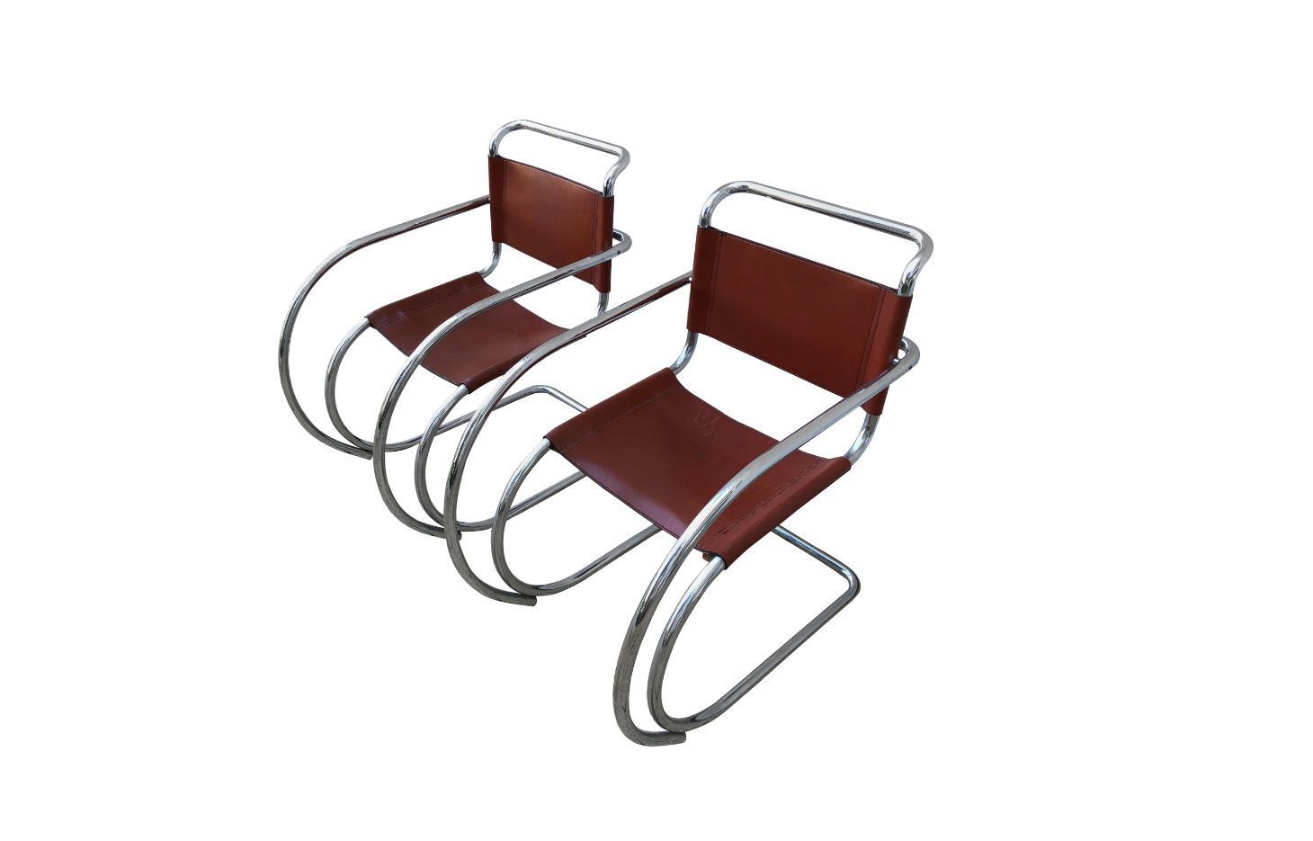Model Mr20 Side Chairs By Ludwig Mies Van Der Rohe, 1960s, Set Of 2 photo furniture