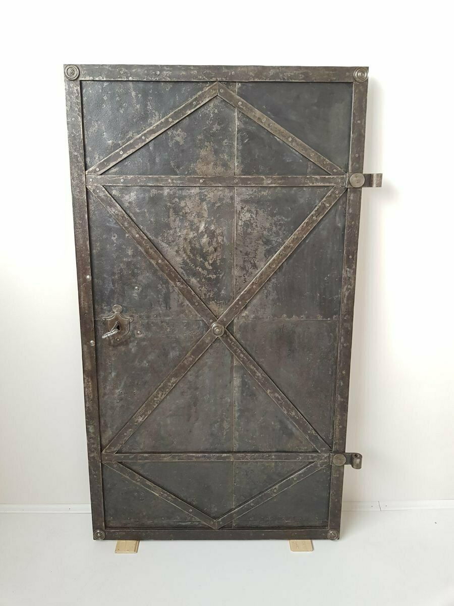 Antique  Iron Plated Door, 18th Century, Bohemia photo for sale
