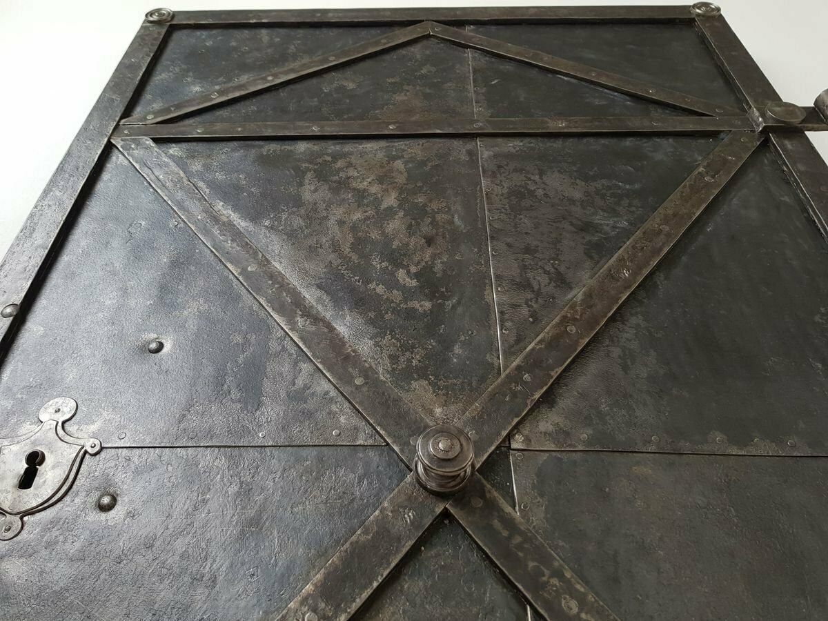 Antique  Iron Plated Door, 18th Century, Bohemia photo 3800.0