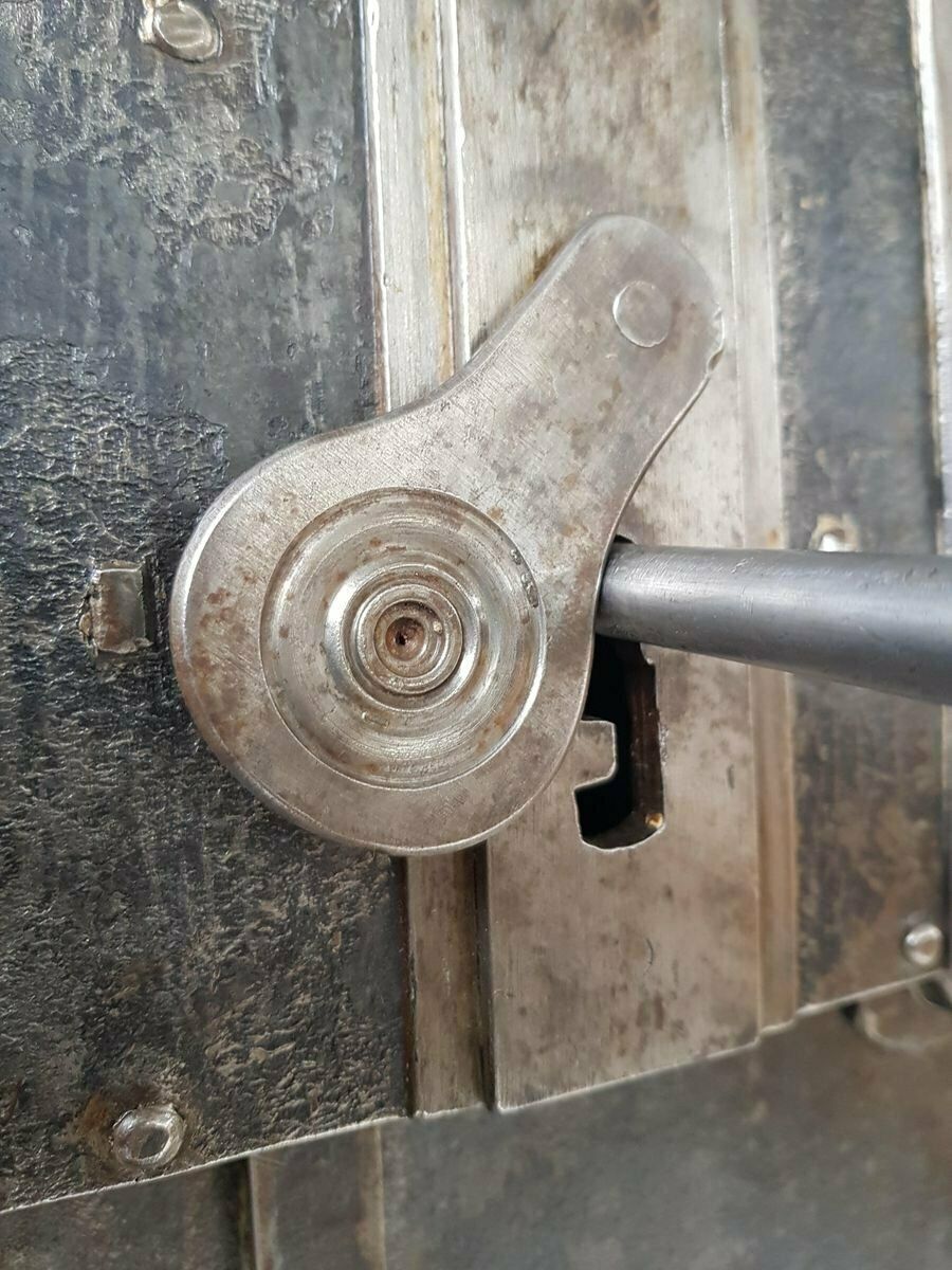 photo buy Antique  Iron Plated Door, 18th Century, Bohemia