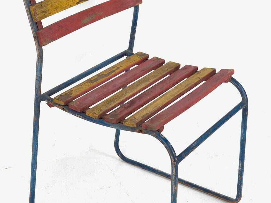 photo for sale Antique Garden Chairs (C.1900). Set Of 4 Pieces #6