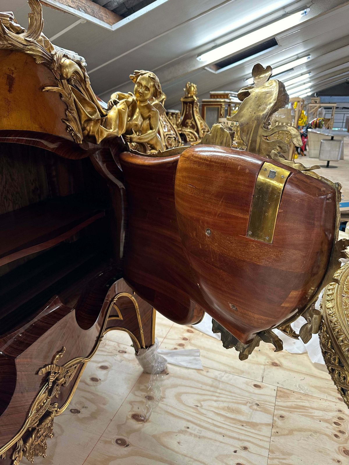 French Louis XV, Linke, Marble Top, Bronze Mounted Cupboard (260kgs) photo buy
