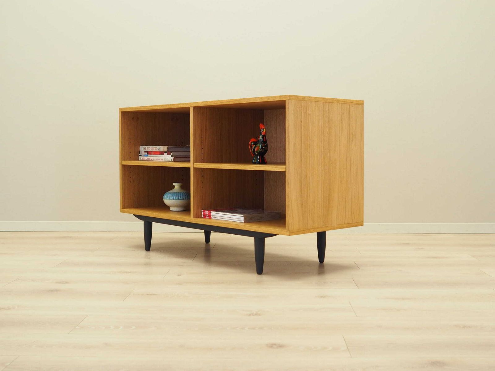 Oak Bookcase, Scandinavian Design photo for sale