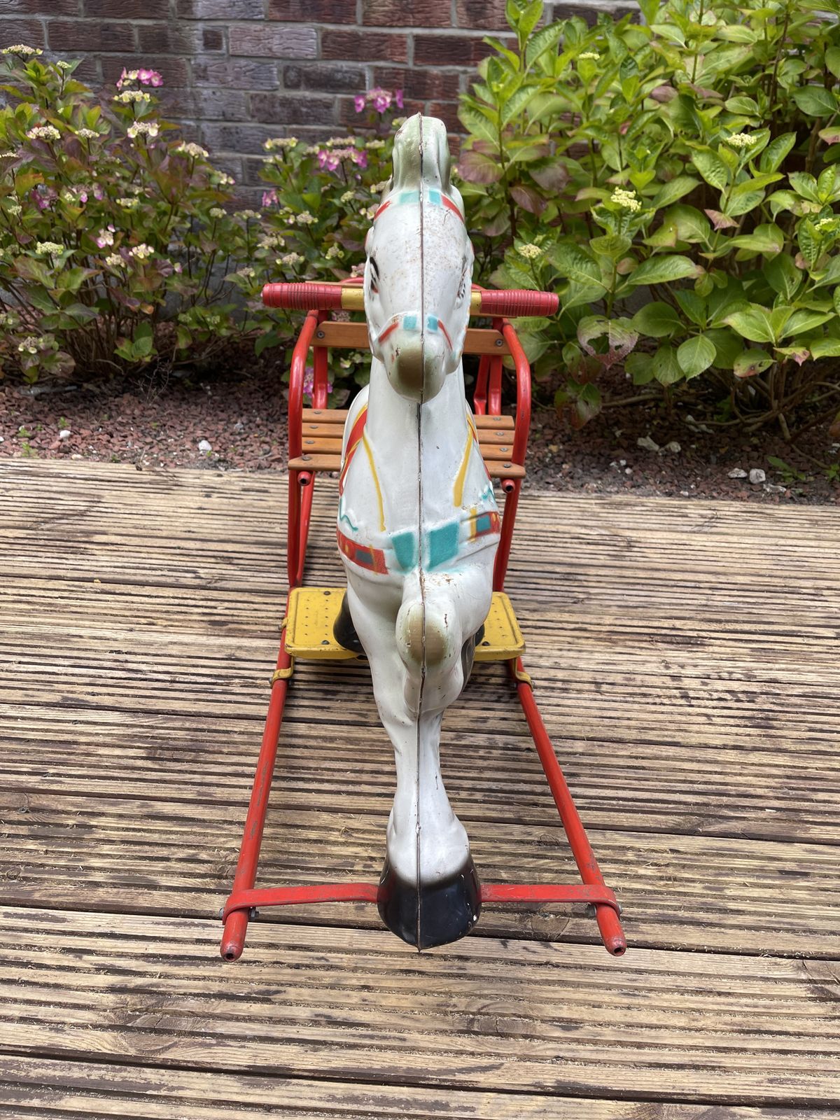 English Rocking Horse By Mobo For D. Sebel & Co. Ltd., 1950s photo Home Decor