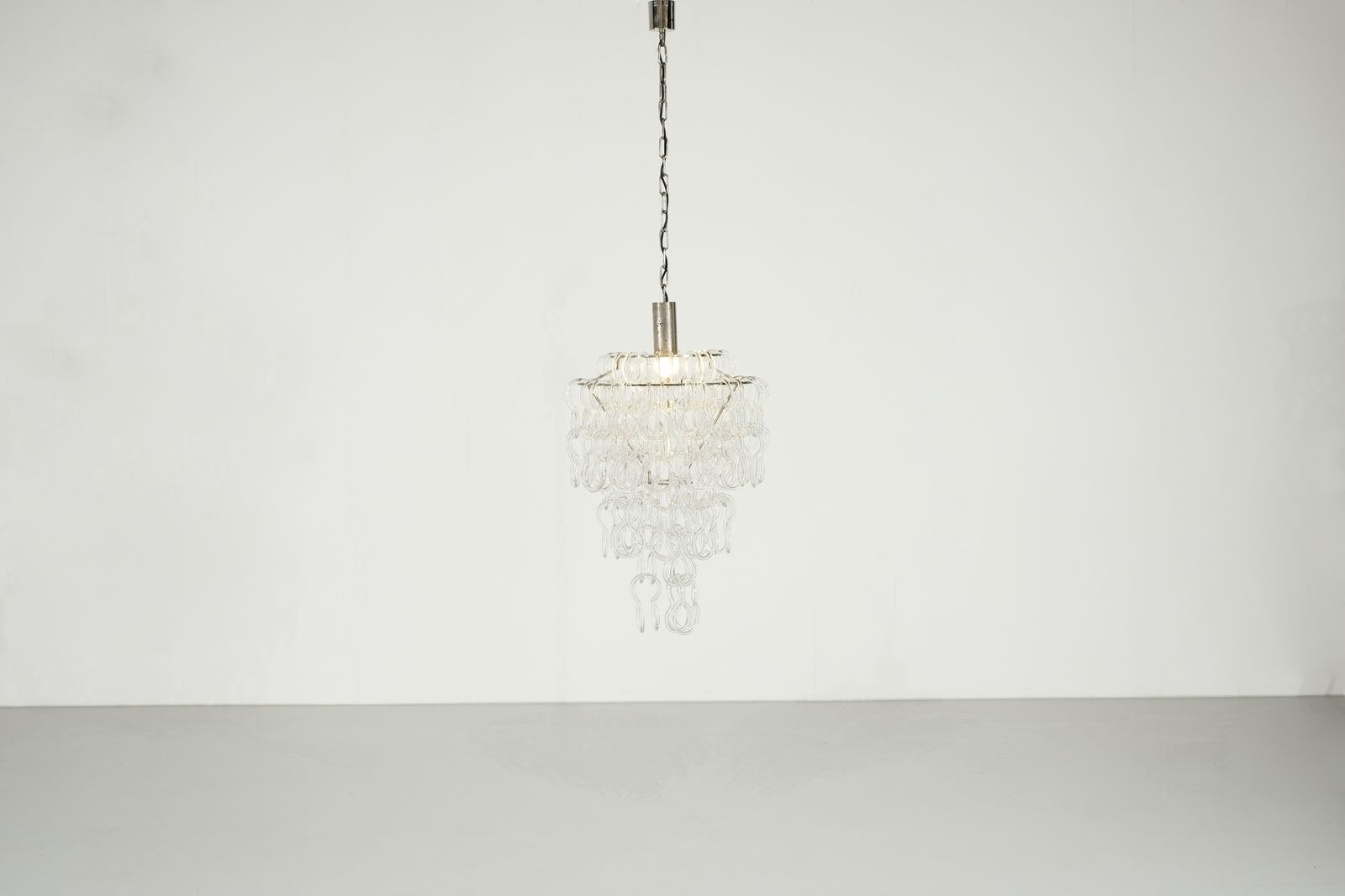 Chandelier Giogali By Angelo Mangiarotti For Vistosi, Italy 1970s. photo buy
