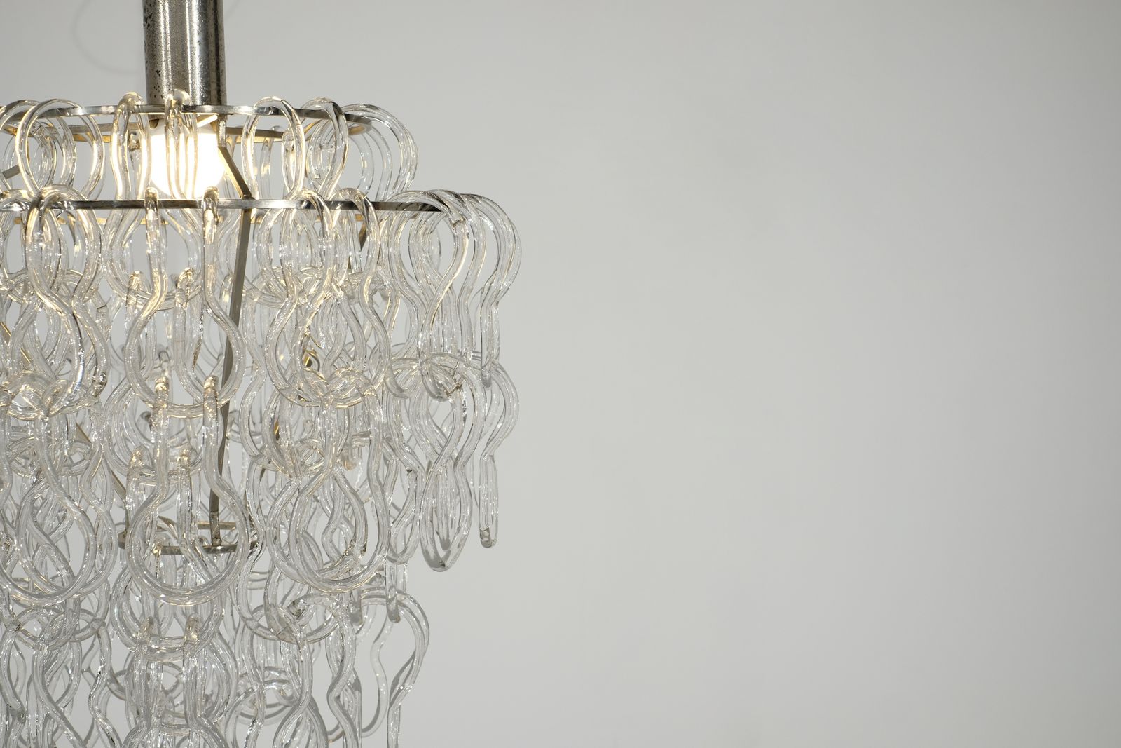 Lighting Chandelier Giogali By Angelo Mangiarotti For Vistosi, Italy 1970s. photo