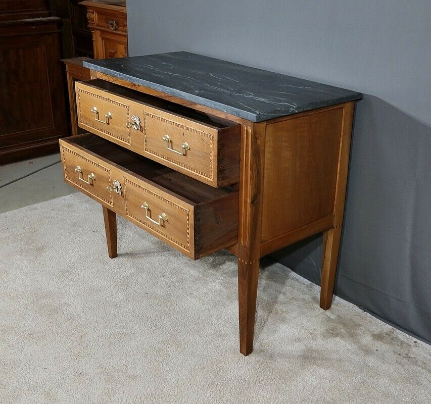 3850.0 Small Regional Walnut Commode, Louis XVI Style – Early 19th Century photo