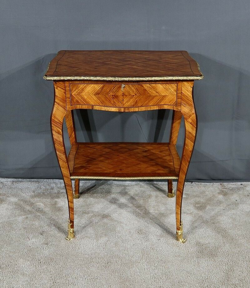 Small Living Room Table In Precious Wood, Louis XV Style – 1st Part 19th Century photo furniture
