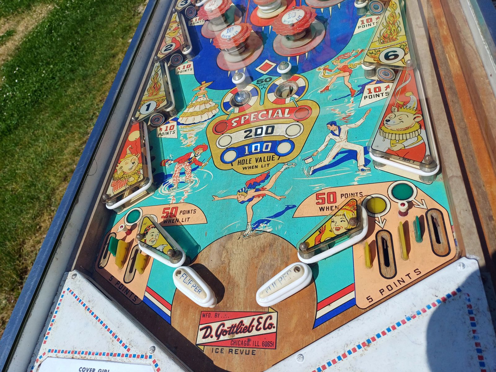 Home Decor Gottlieb Ice Pinball Revue 1965 photo