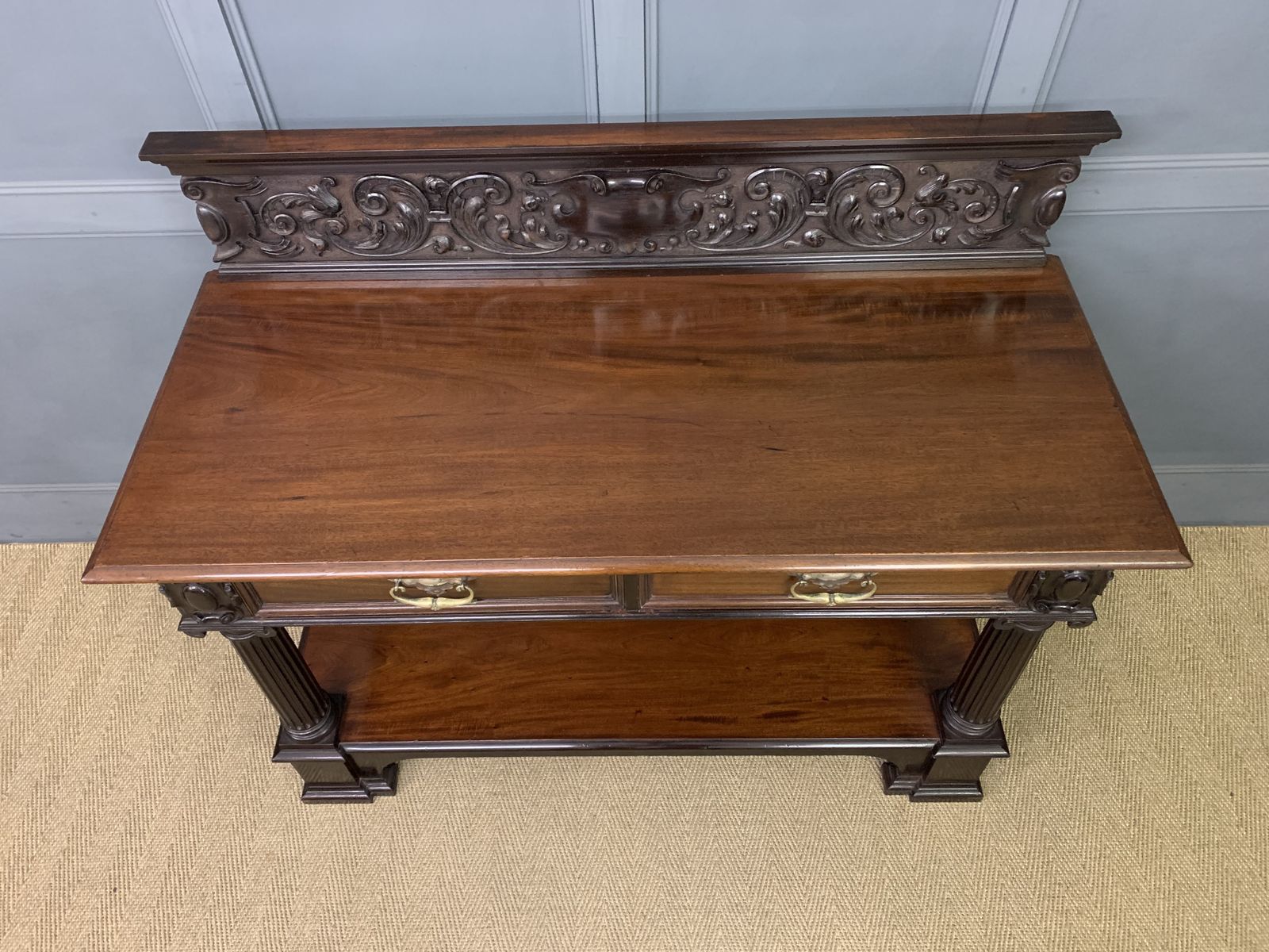 Victorian Carved Mahogany Buffet photo furniture