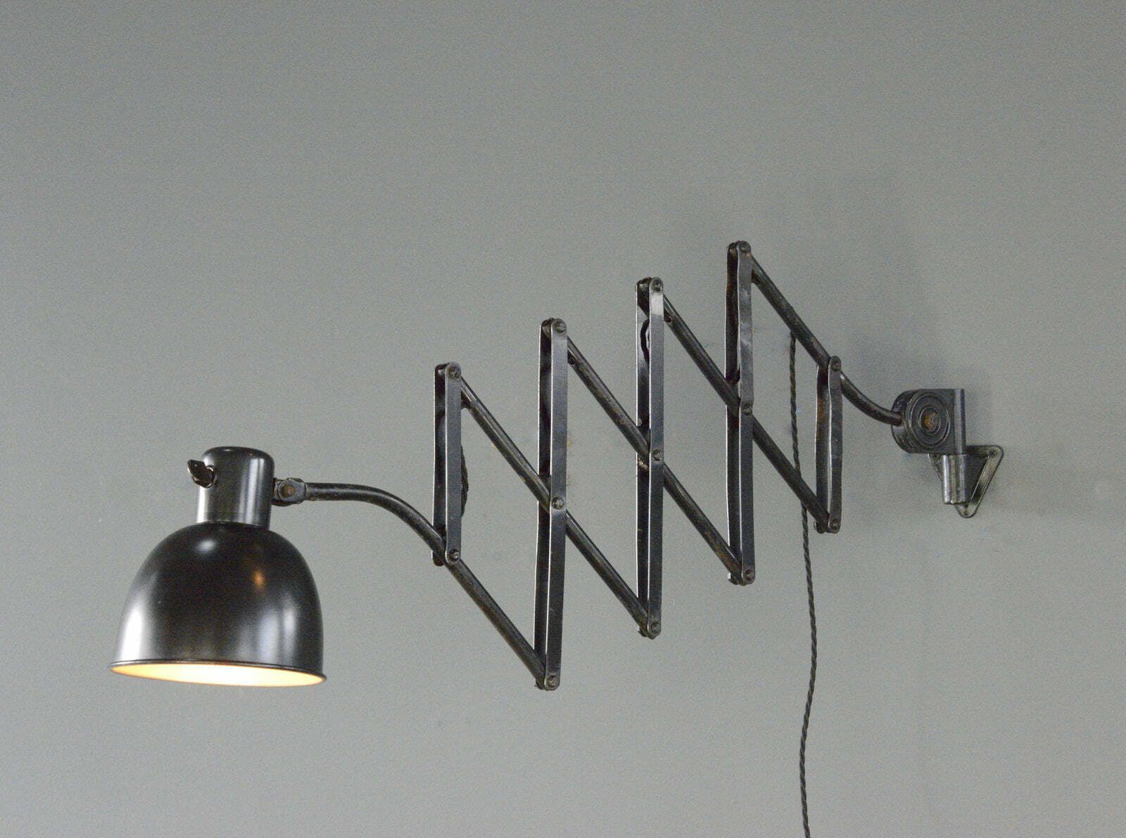 Hala Scissor Lamp Circa 1930s, Vintage photo 385.0