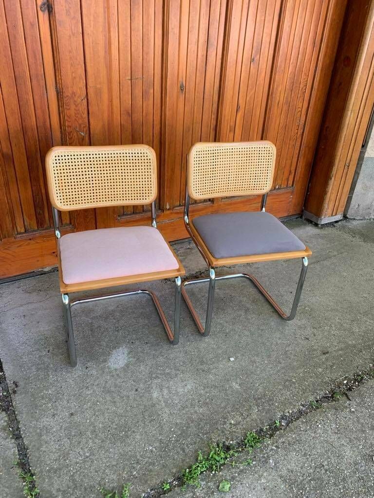 Mid Century Modern Italian Marcel Breuer B32 Cesca Chairs, 70s Set Of 2 photo for sale