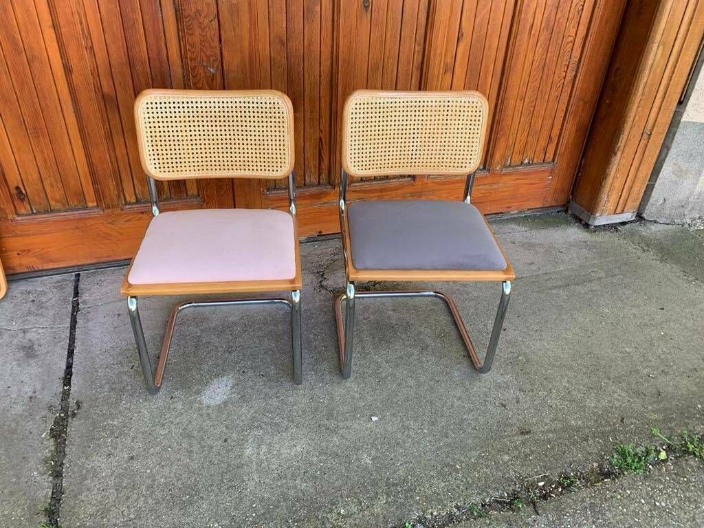Mid Century Modern Italian Marcel Breuer B32 Cesca Chairs, 70s Set Of 2 photo Furniture