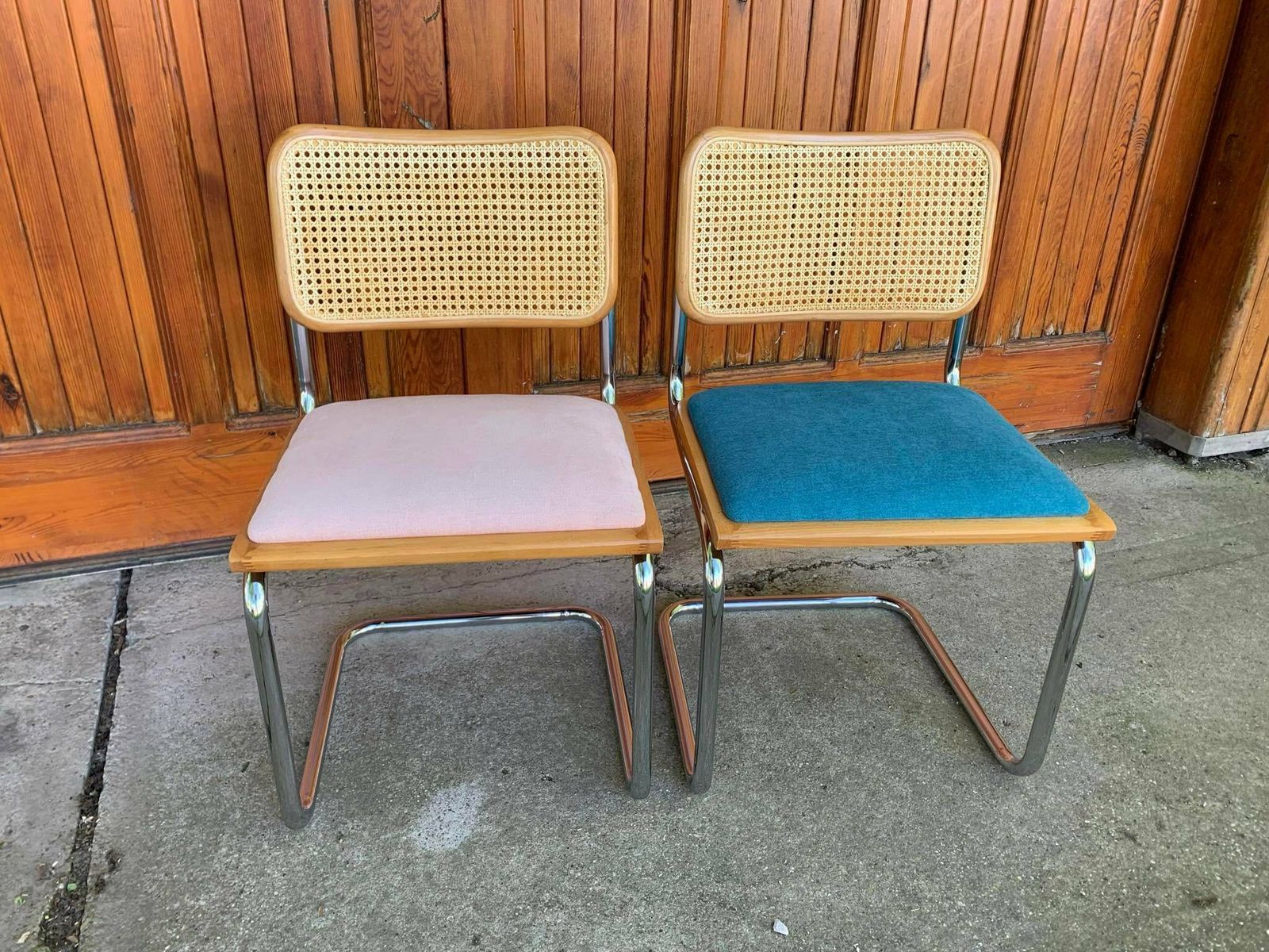 Mid Century Modern Italian Marcel Breuer B32 Cesca Chairs, 70s Set Of 2 photo vintage