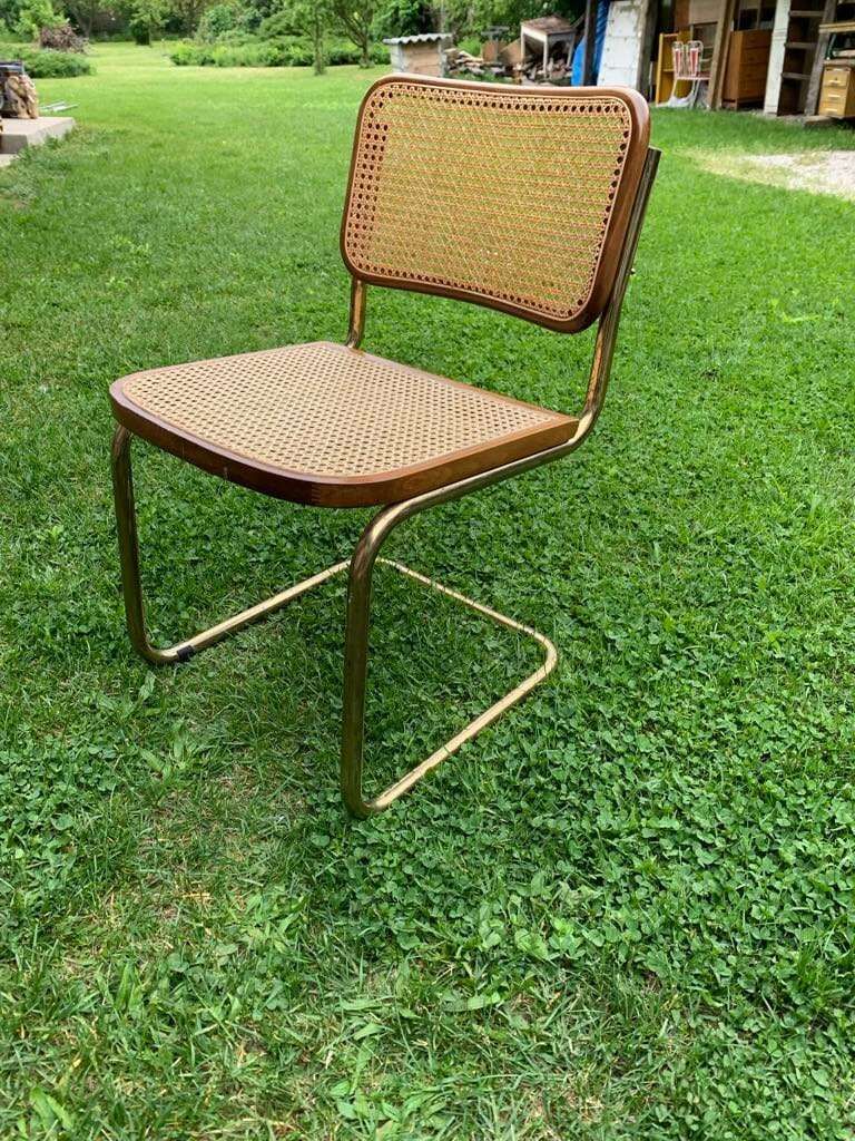 Mid Century Modern Italian Marcel Breuer B32 Cesca Chair, 70s photo vinterior