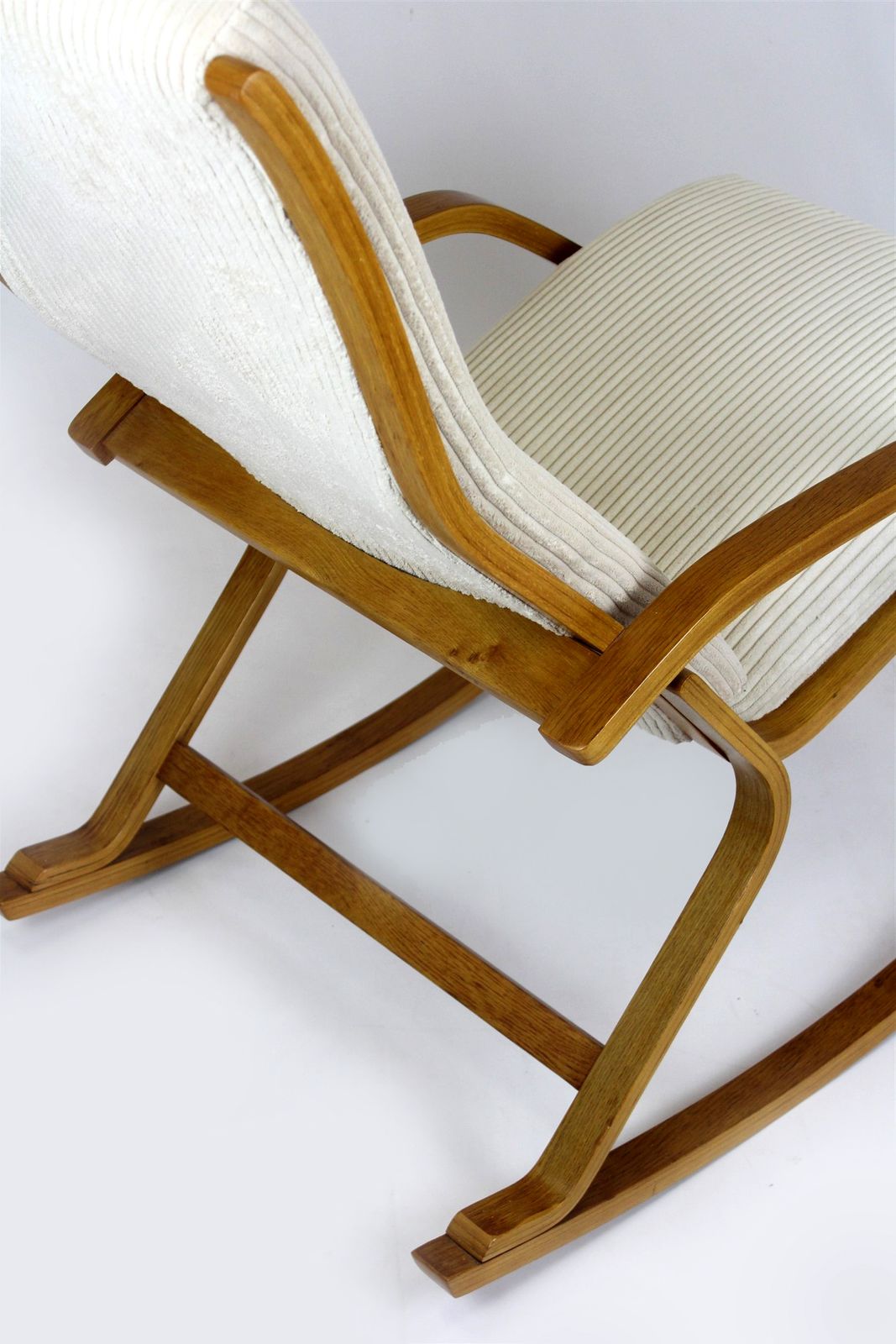 Restored Mid Century Plywood Rocking Chair By Ludvik Volak For Drevopodnik Holesov, 1960s photo vintage