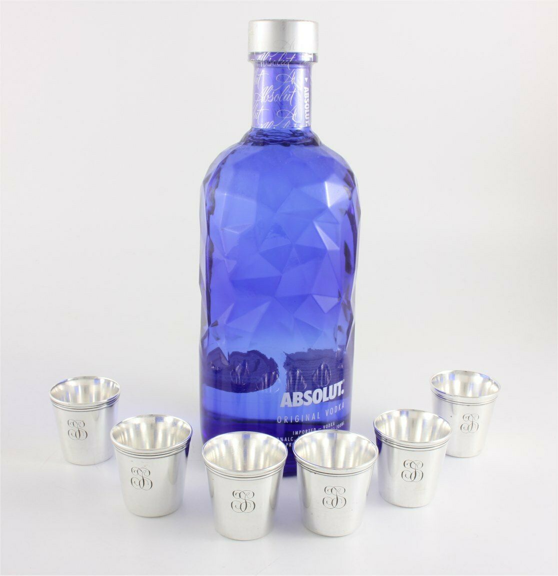 Christofle Silver Plated Vodka Shot Cups. Set Of 6 French Small Glasses. photo Home Decor
