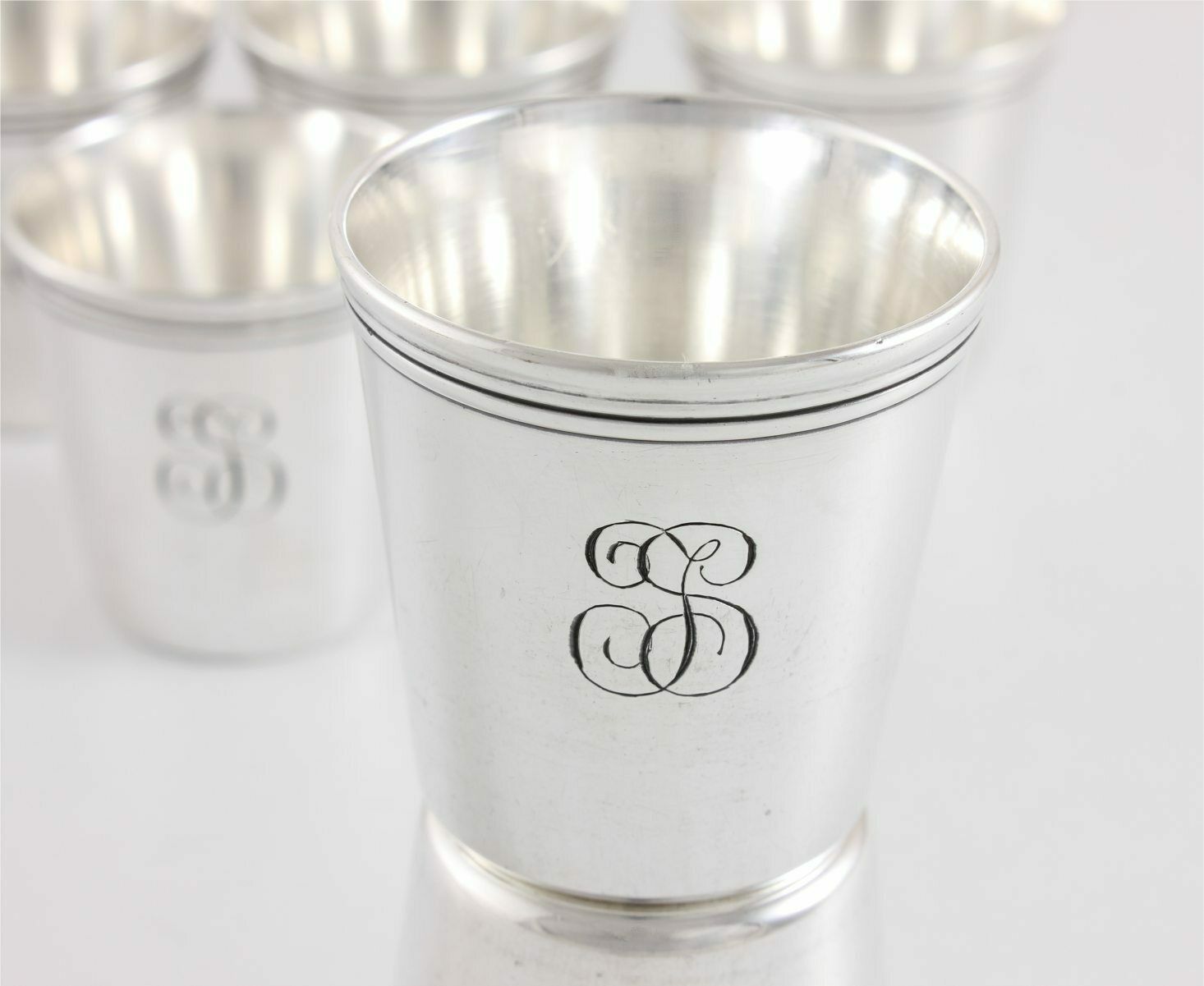 Christofle Silver Plated Vodka Shot Cups. Set Of 6 French Small Glasses. photo buy