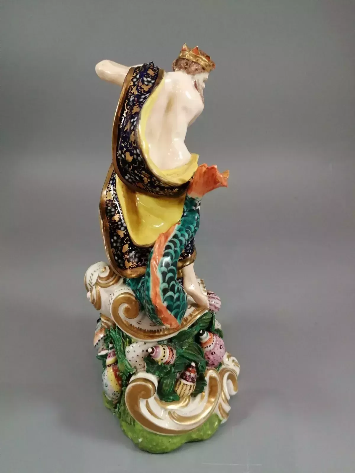 Derby Porcelain Figure Of Neptune,Bloor Period ,C.1830 photo vinterior