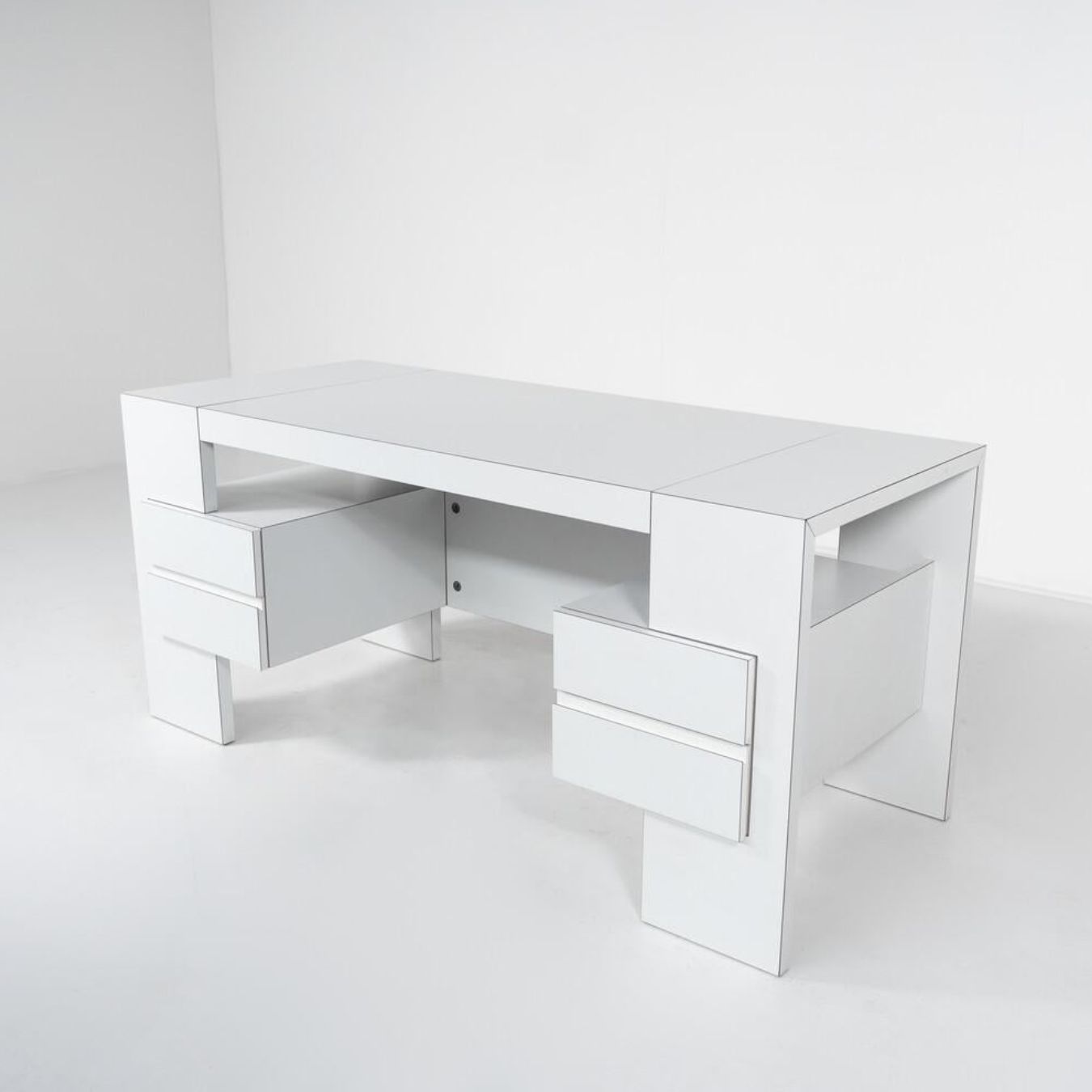 photo vinterior Mid Century Modern Desk By Wim Wilson For Castelijn, 1960s