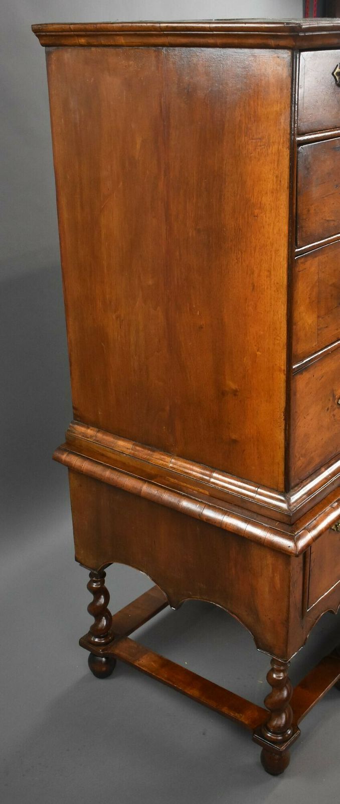 George II Burr Walnut Chest On Stand photo Furniture