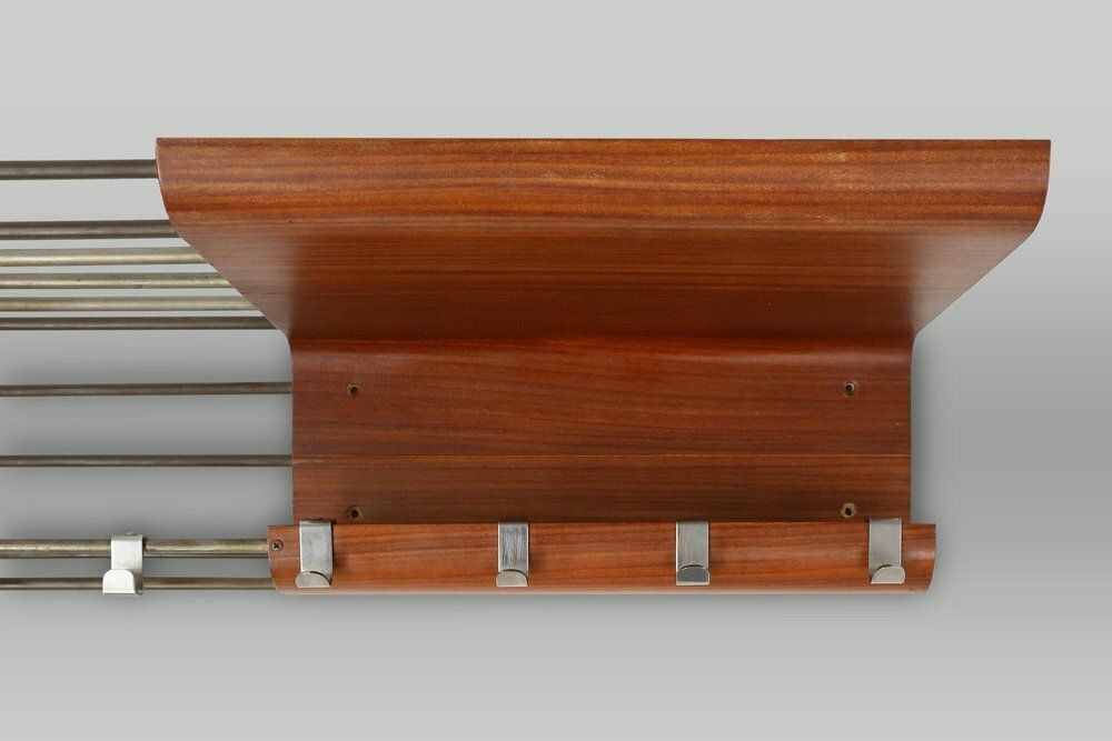 Mid Century Coatrack In Bent Plywood Attributed To De Coene, Belgium, 1960s photo for sale
