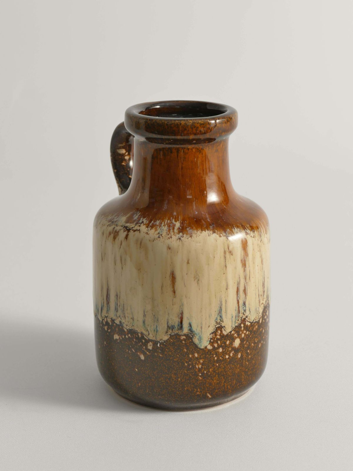 Mid Century Modern Fat Lava Drip Glaze Ceramic Vase, West Germany, 1970s photo buy