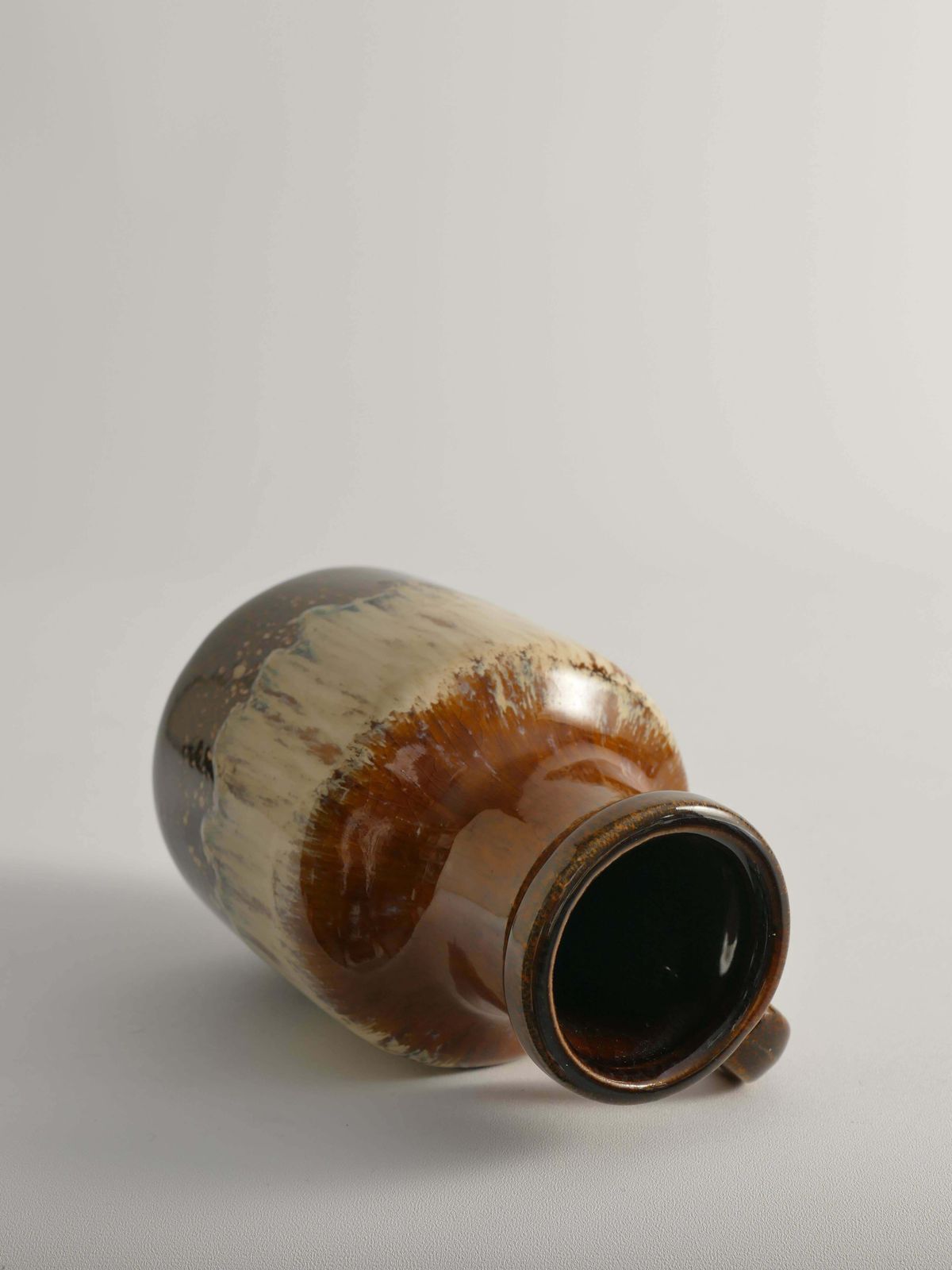 photo buy Mid Century Modern Fat Lava Drip Glaze Ceramic Vase, West Germany, 1970s