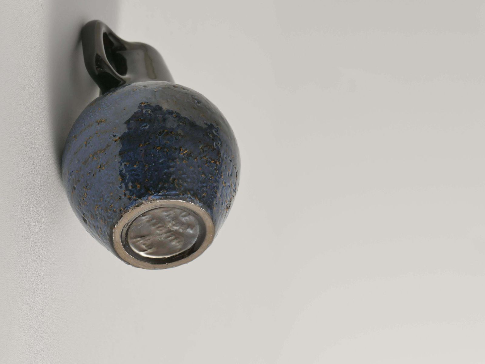 photo vinterior Scandinavian Modern Blue Ceramic Vase, Ingrid Atterberg For Upsala Ekeby, 1960s