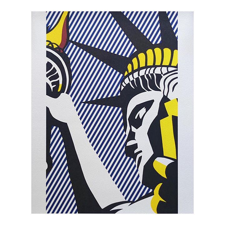 1980s Original Roy Lichtenstein "I Love Liberty" Limited Edition Lithograph