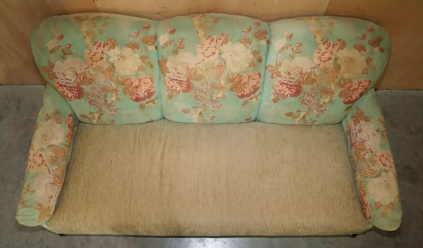 4950.0 Antique Victorian Maple & Co Howard English Country House Sofa Part Of Suite photo
