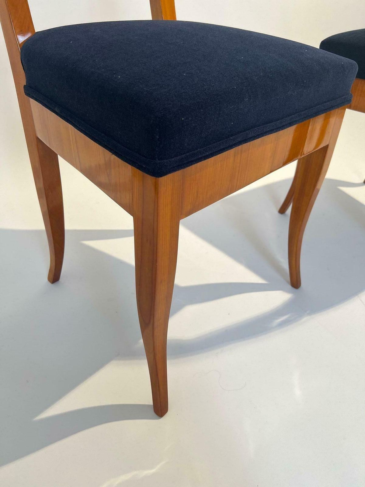 Furniture Set Of Five Biedermeier Chairs, Cherry Wood, Germany Circa 1830 photo