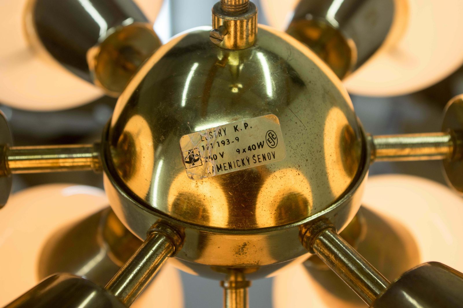 Set Of Two Sputnik Chandeliers By Kamenicky Senov, 1970s photo vinterior