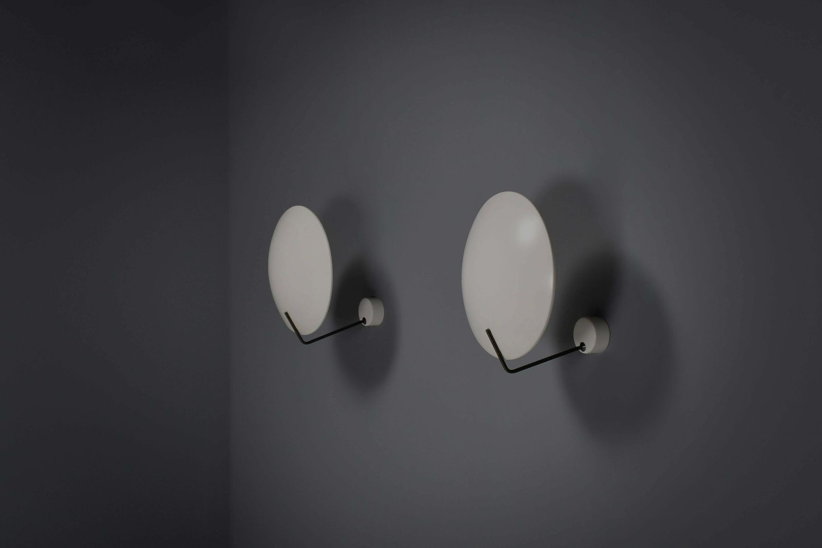 Set Of Two Metal Stilnovo Mod. 232 Sconces Designed By Bruno Gatta, Italy 1962 photo vinterior