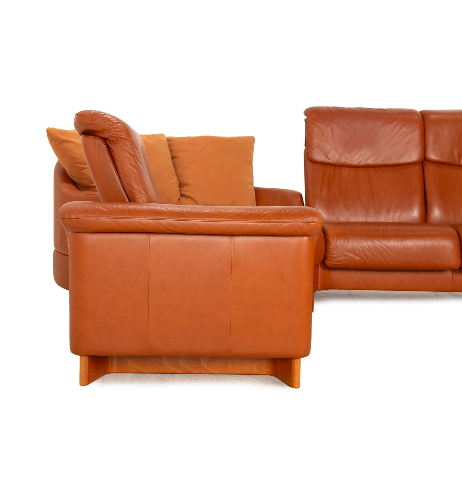 Canapé d'angle Stressless Legend en cuir marron photo vintage