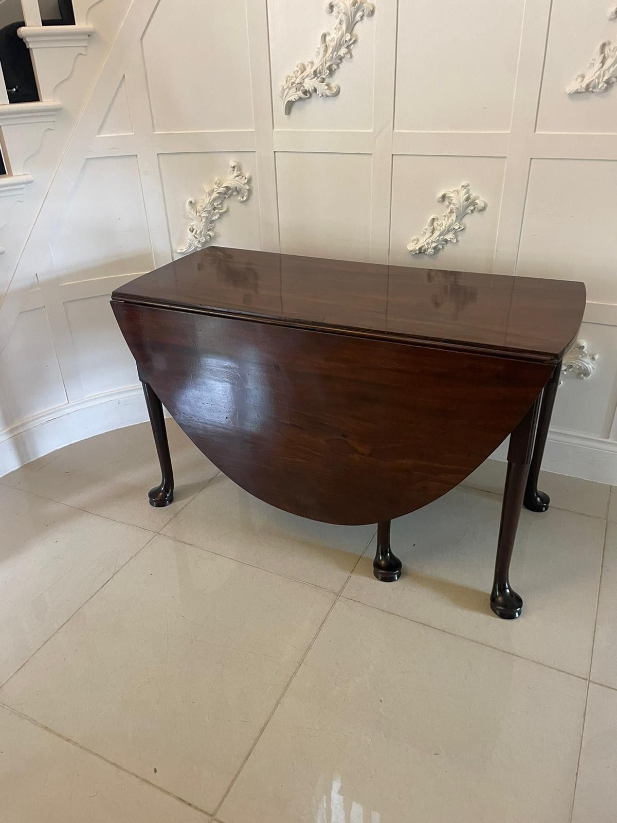 Outstanding Quality Large Unusual Antique 18th Century Mahogany Dining Table photo buy