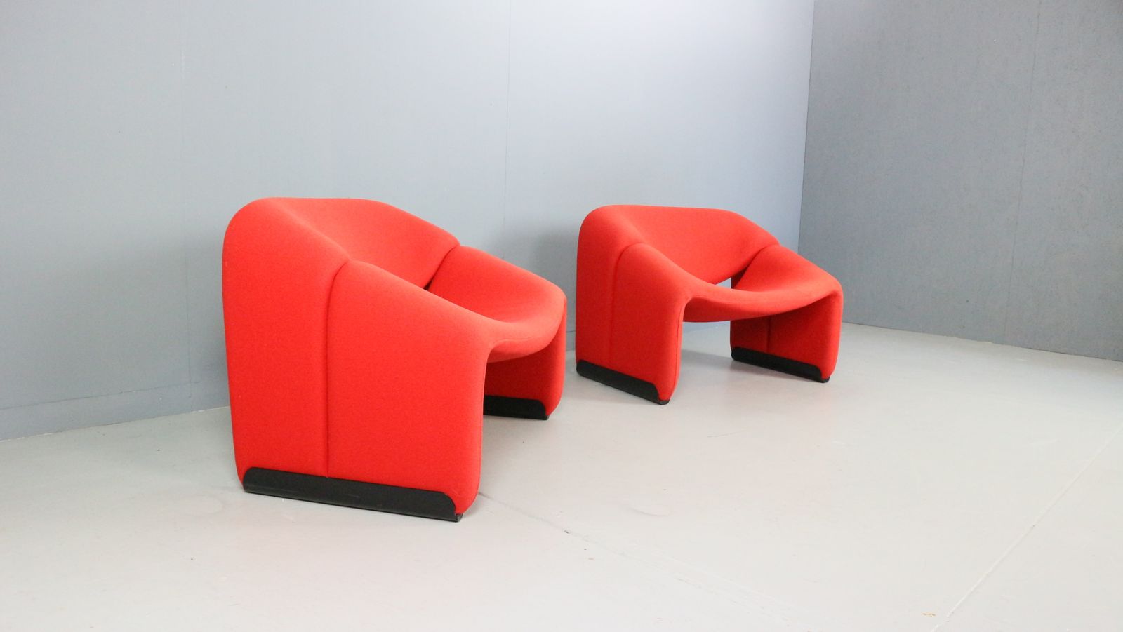 5500.0 Pierre Paulin Set Of 2 F598 Groovy Armchairs For Artifort New Upholstery, 1972 photo