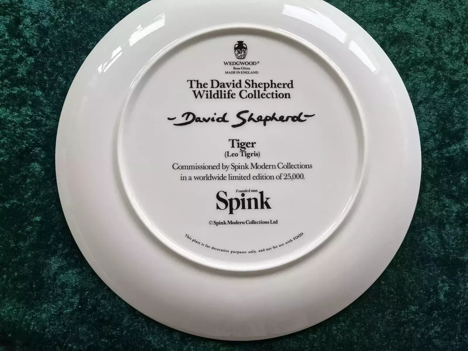 Set Of Four Wedgwood David Shepherd Wildlife Collection Collectors Plate photo buy