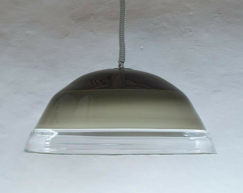Noti Massari Renato Toso For Leucos, Rare 3 Incalmos Suspension Layered Glass photo furniture