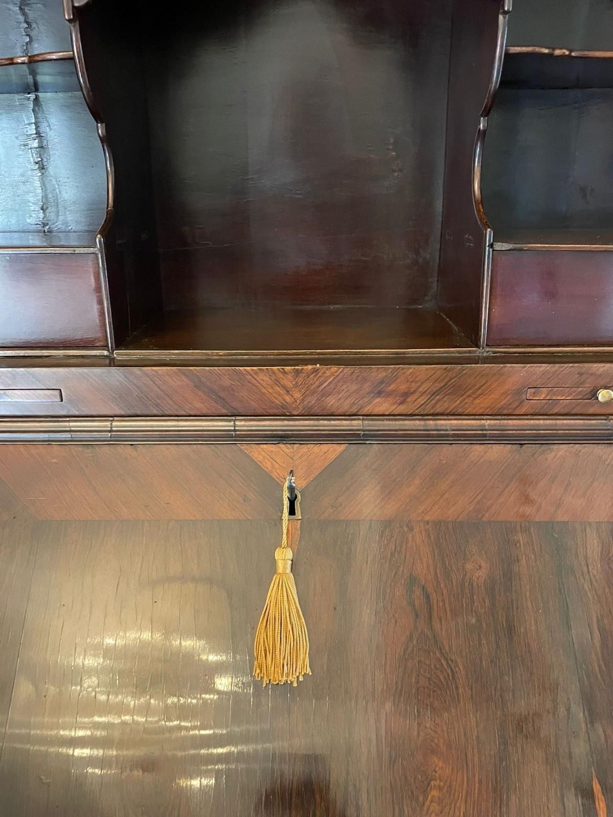 Antique 18th Century Rosewood Bureau Bookcase photo for sale