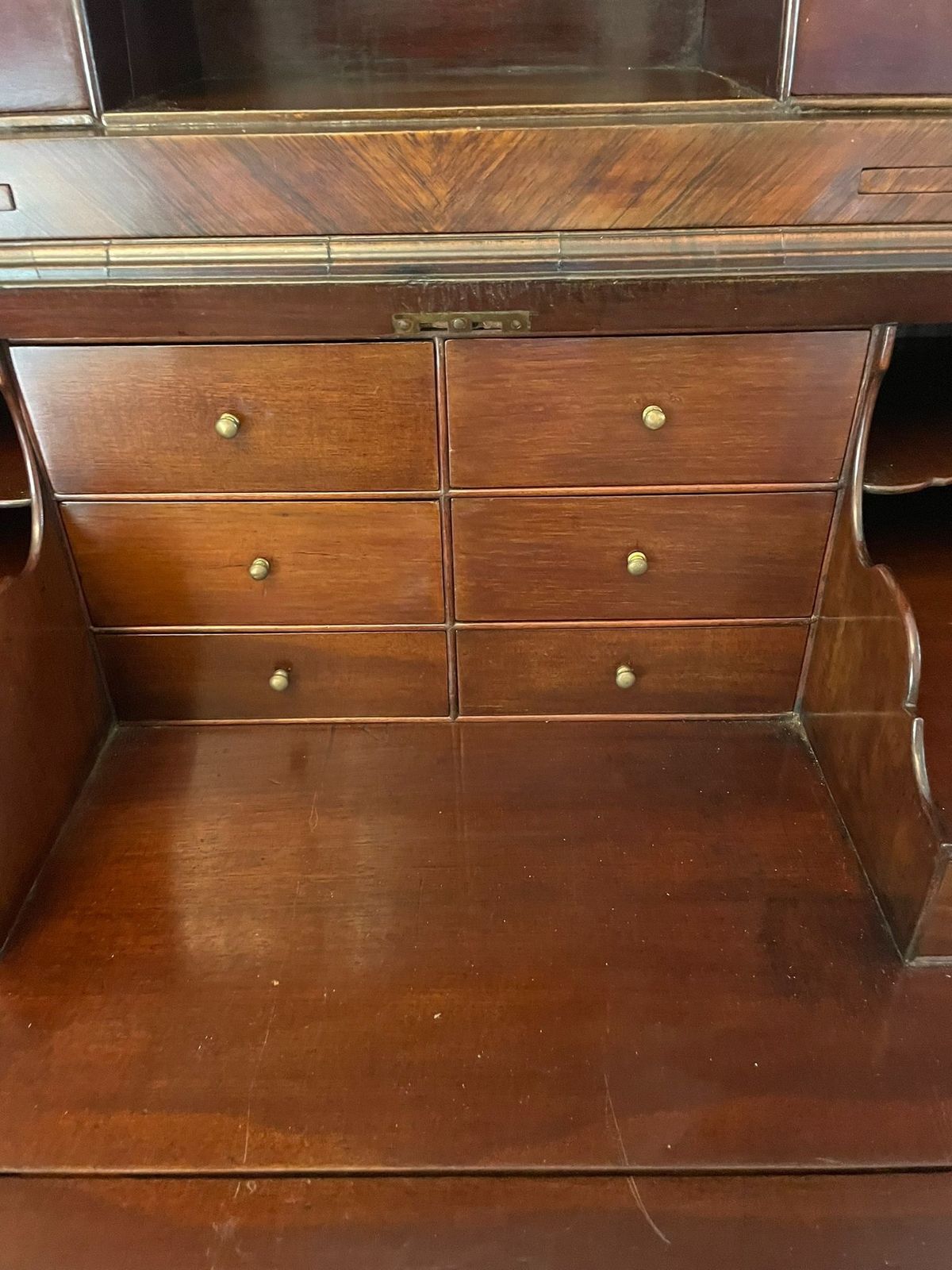 photo for sale Antique 18th Century Rosewood Bureau Bookcase