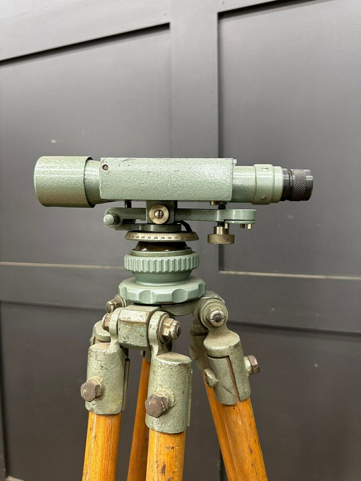 Antique Hall Brothers Theodolite Surveying Instrument Industrial photo furniture