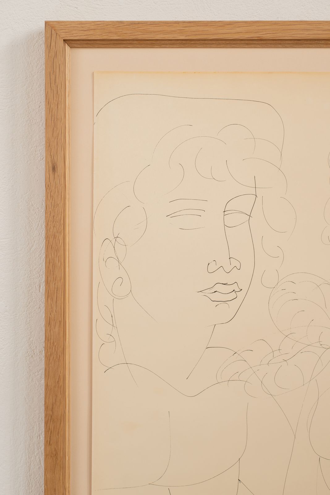 Original Ink Drawing By Antonio Zancanaro Signed And Dated 1959 photo furniture