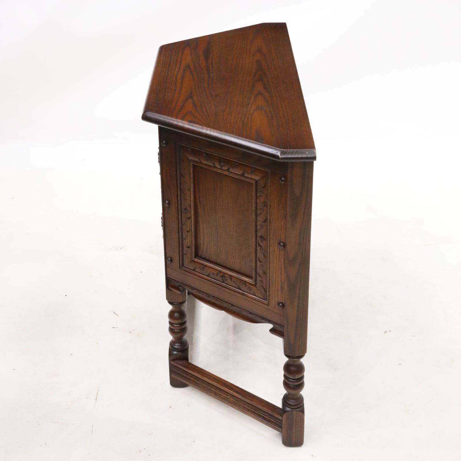 Old Charm Canted Table Finished In Tudor Brown Free Uk Delivery photo for sale