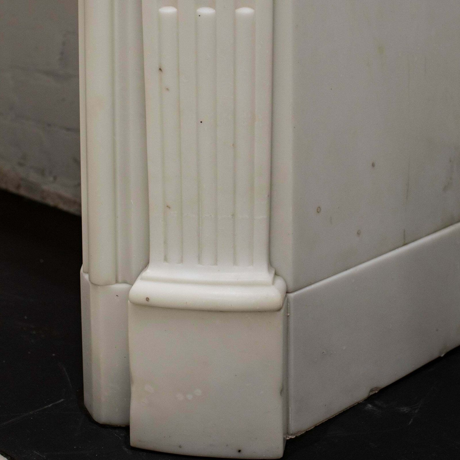 Antique Louis XV Rococo Style 19th Century Marble Fireplace photo for sale
