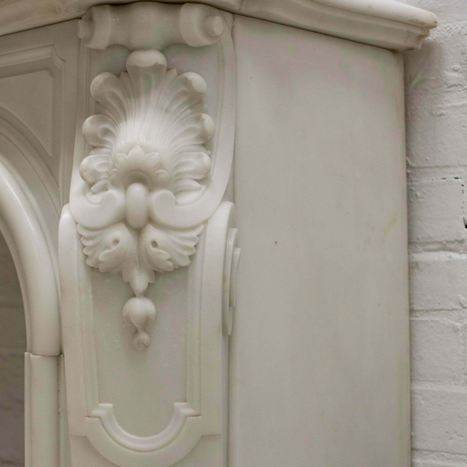 Antique Louis XV Rococo Style 19th Century Marble Fireplace photo Home Fixtures