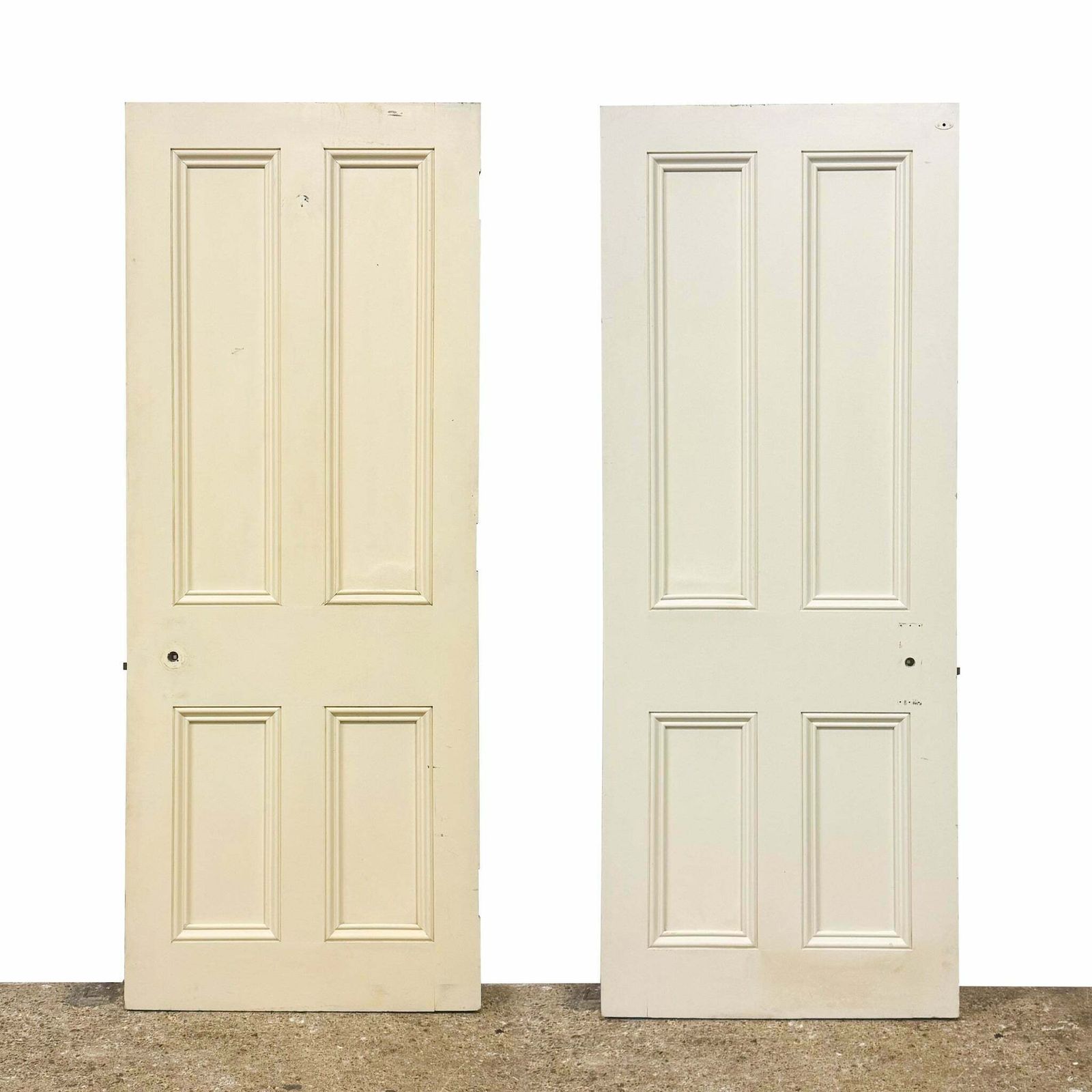 Reclaimed White Tulip Wood 4 Panel Door   196cm X 77cm