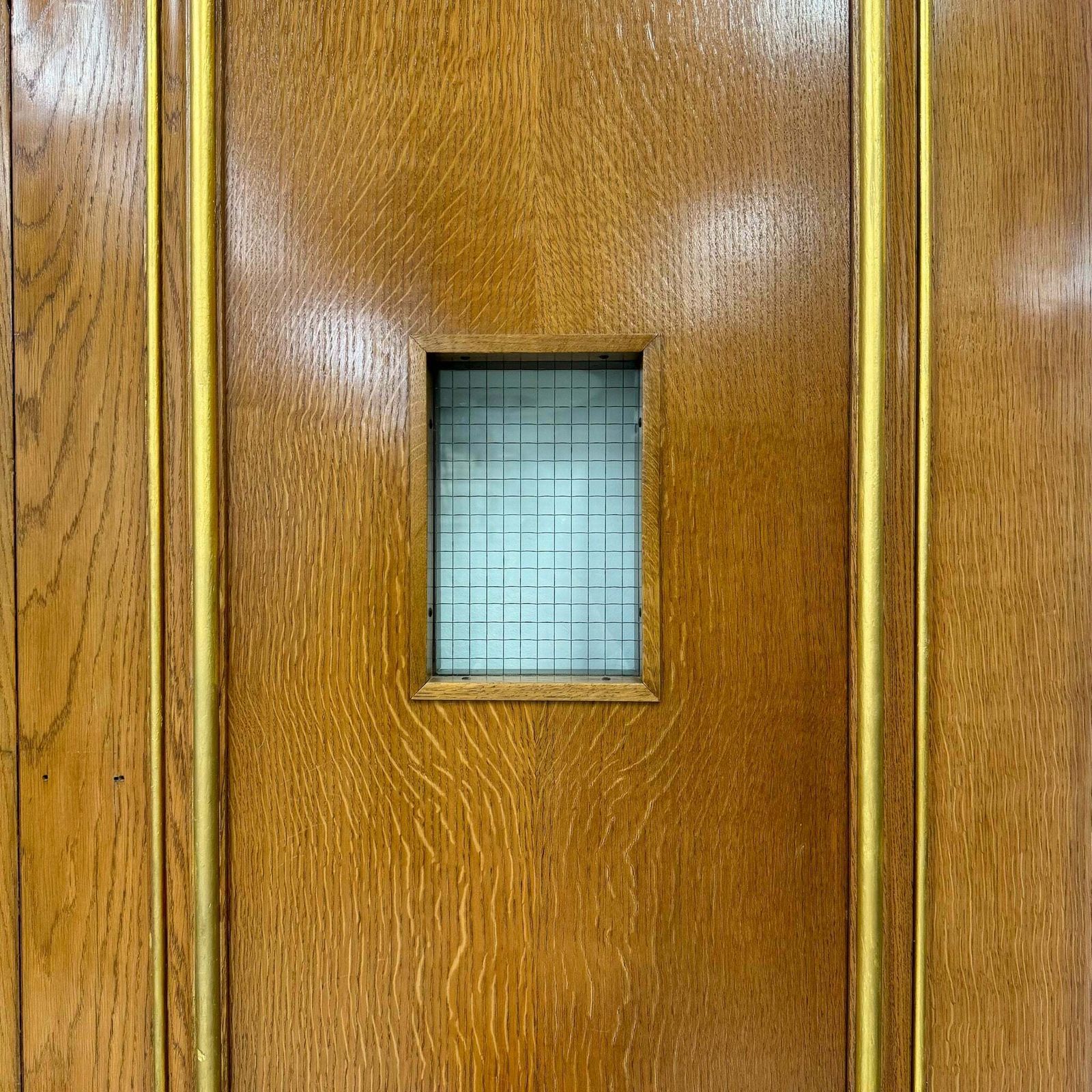 Clothworkers' Pair Of Doors With Georgian Wire Viewing Windows   214.5cm X 157.5cm photo for sale