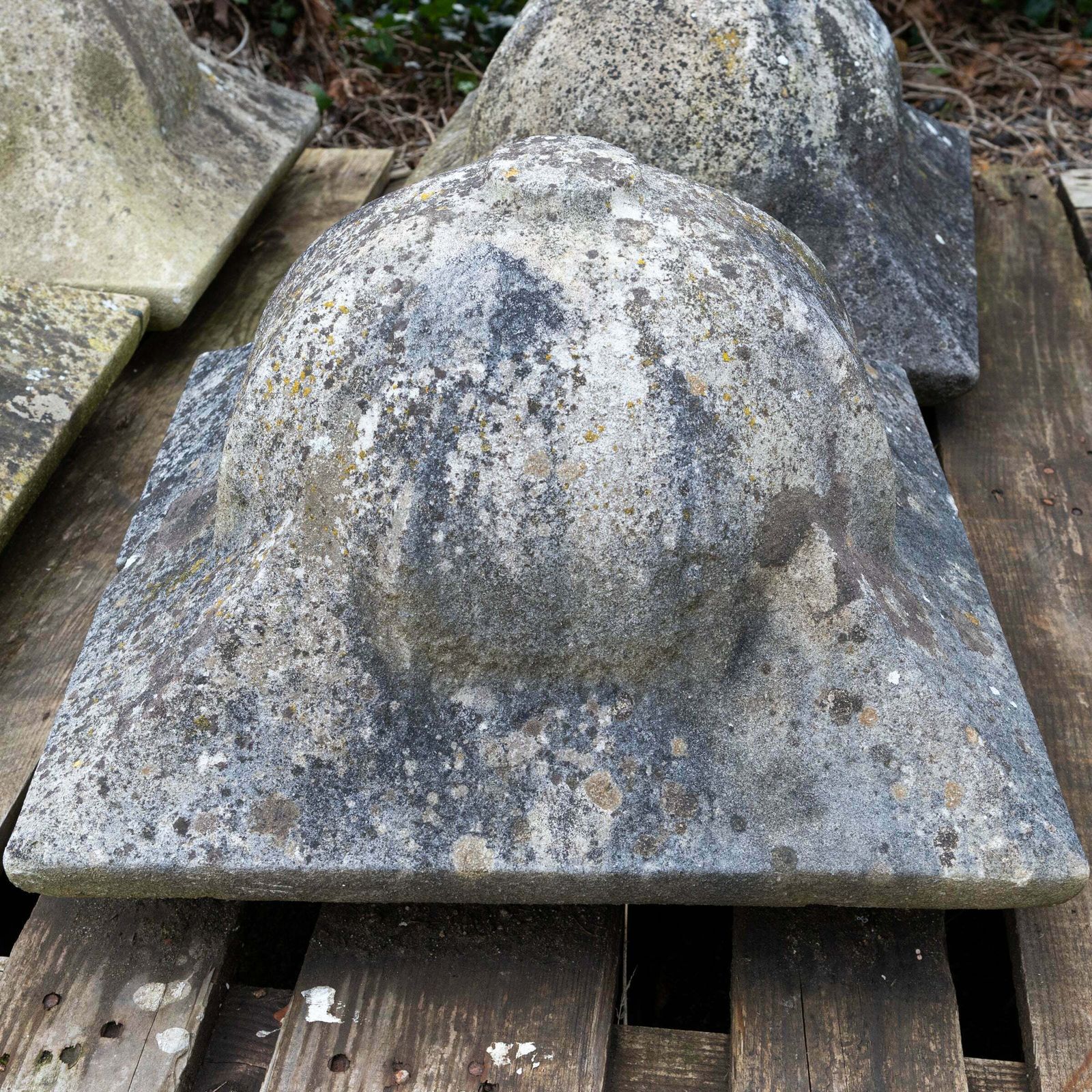 Antique Reclaimed Portland Stone Dome Pier Caps Finials | Post Tops photo Garden Decor